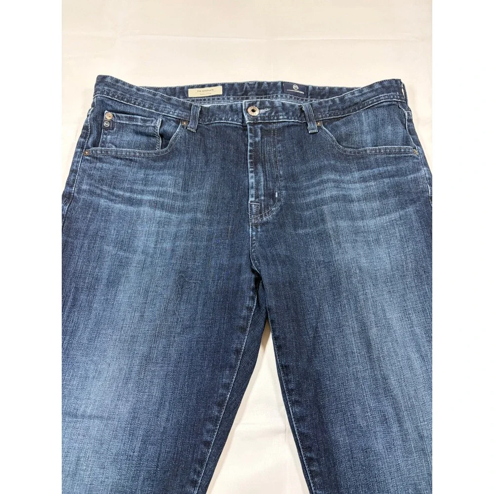 AG Adriano Goldschmied The Graduate Tailored Leg Dark Wash Jeans Mens 36x30